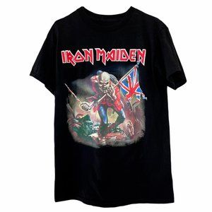 IRON MAIDEN Black Concert T-Shirt - Size S